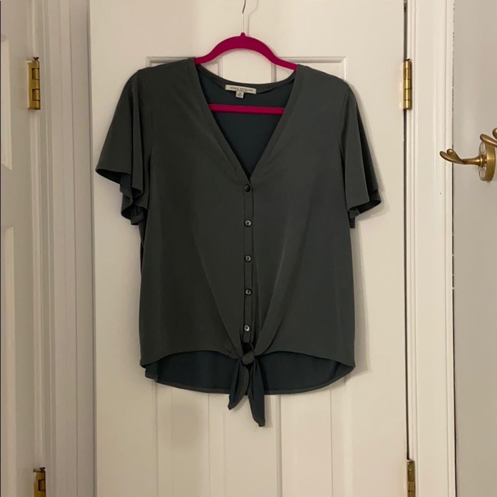 Green Envelope brand top, worn once!